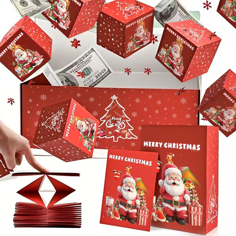 Pop-Up Kerstcadeaudoos met Explosie-Effect