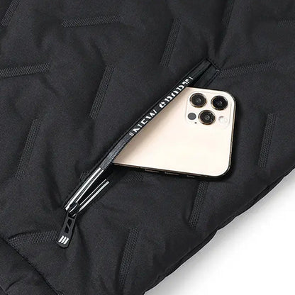 Unisex winterwarme casual mouwloze gewatteerde vest met fleecevoering