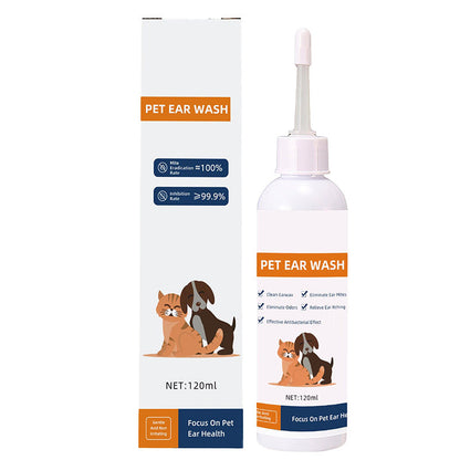 📢✨ Oorreiniger voor huisdieren - Milde formule met verzachtende aloë voor honden en katten, voorkomt infecties en geurtjes 🌿