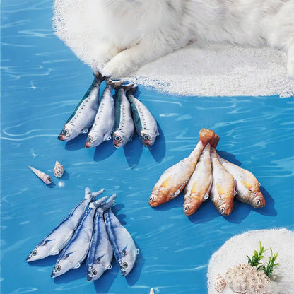 Realistisch springend visspeeltje voor katten