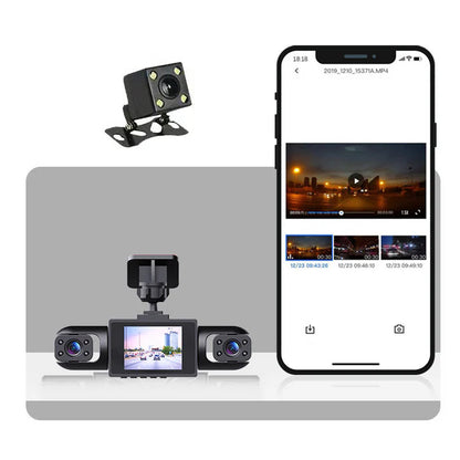 360° Autocamera – 4 lenzen, nachtzicht en lusopname 📹
