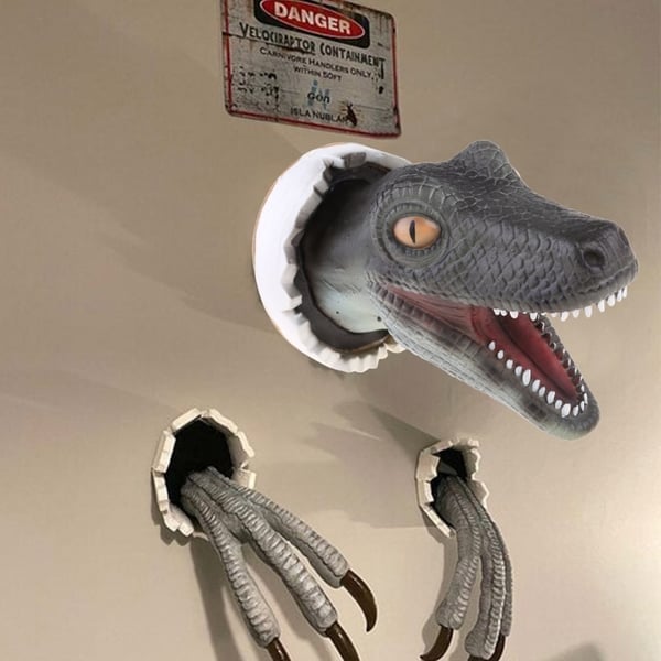 3D Velociraptor  - Wanddecoratie
