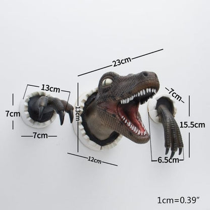 3D Velociraptor  - Wanddecoratie