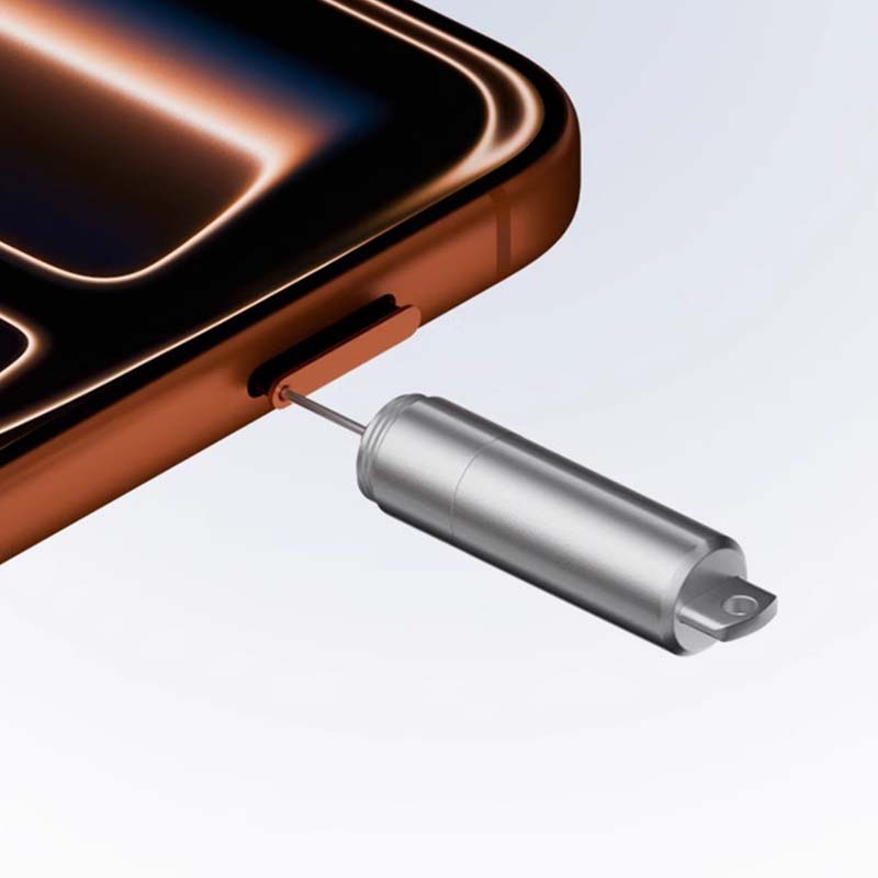2-in-1 Reinigingsborstel en SIM-Uitwerppin