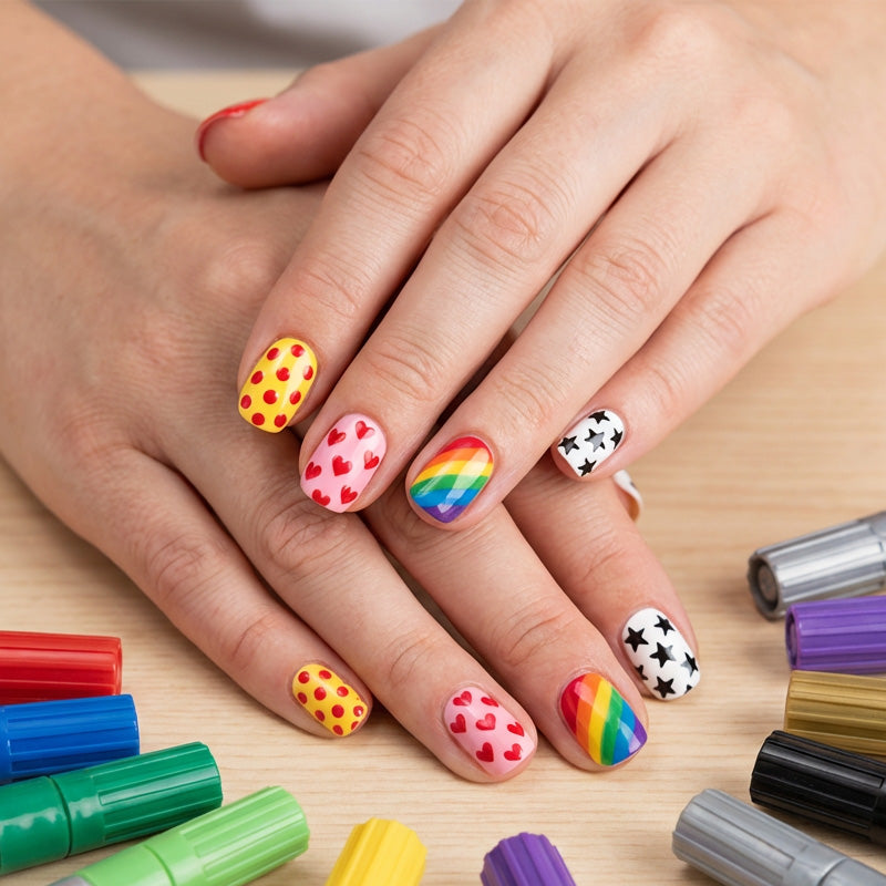 Dubbelzijdige Nagelkunstpen Set (12/24 Stuks)