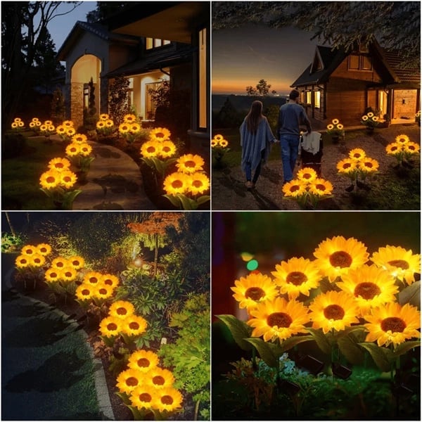 🌻 Waterdichte zonnebloem zonne-energie-lampen