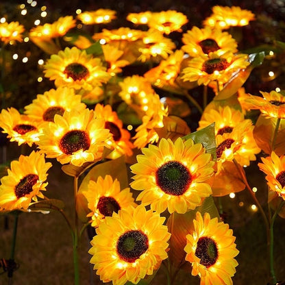 🌻 Waterdichte zonnebloem zonne-energie-lampen