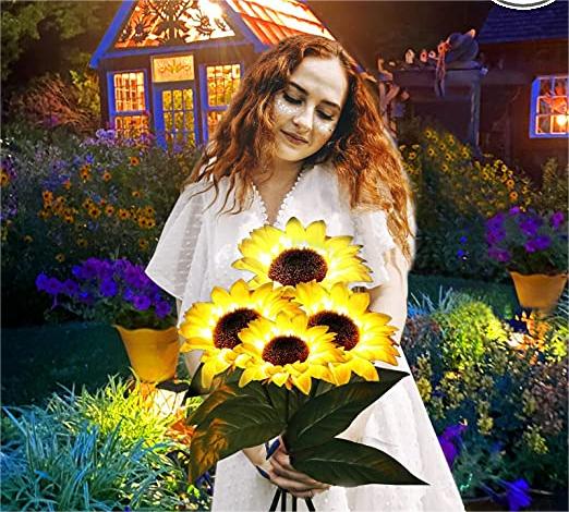 🌻 Waterdichte zonnebloem zonne-energie-lampen