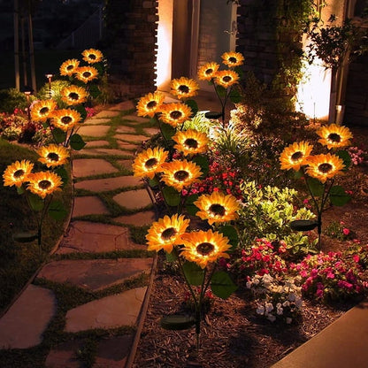 🌻 Waterdichte zonnebloem zonne-energie-lampen