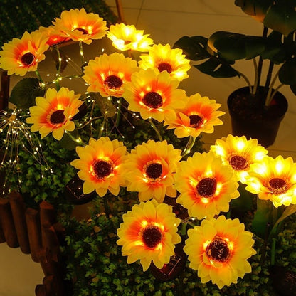 🌻 Waterdichte zonnebloem zonne-energie-lampen