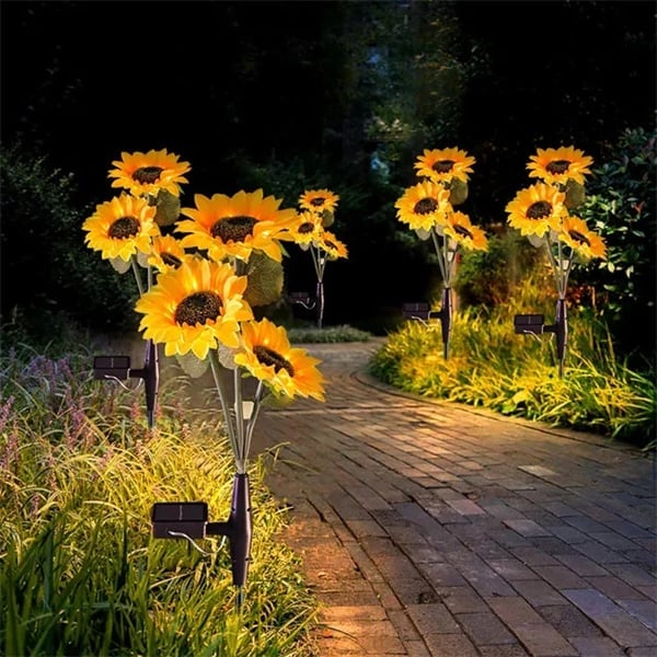 🌻 Waterdichte zonnebloem zonne-energie-lampen