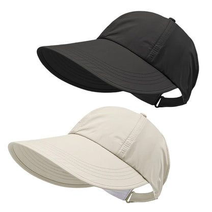 Zonnehoed met brede rand voor dames – UV-bescherming, sneldrogende stof en ademend draagcomfort 🌊