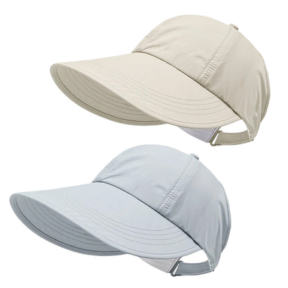 Zonnehoed met brede rand voor dames – UV-bescherming, sneldrogende stof en ademend draagcomfort 🌊