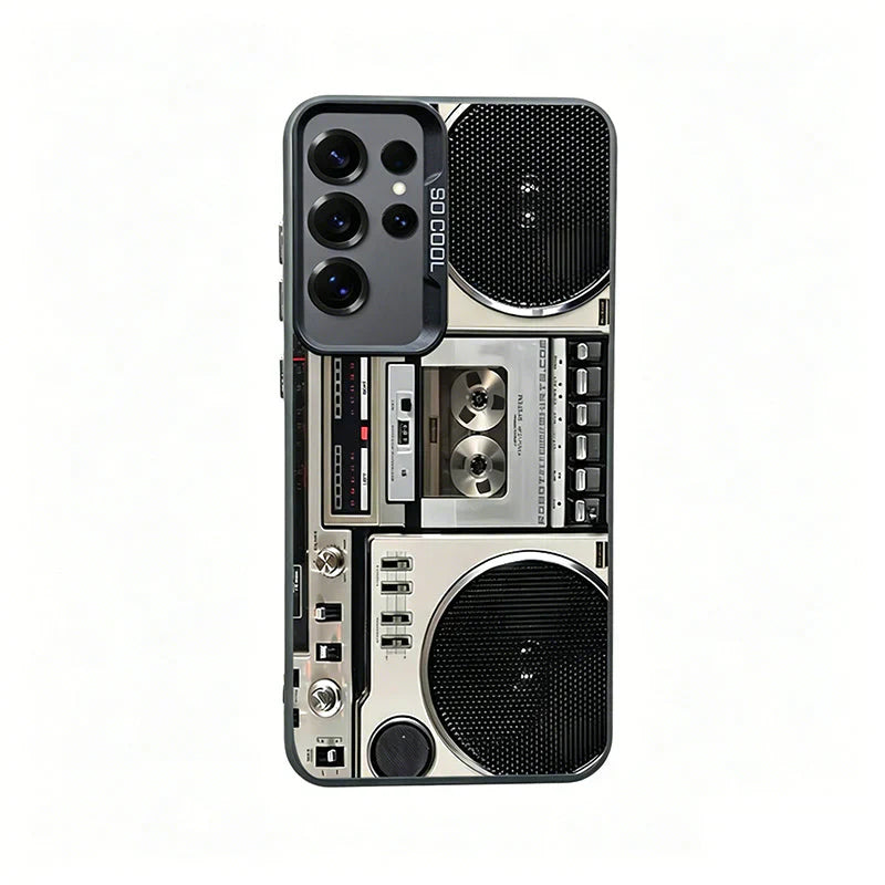 Retro Cassettespeler Telefoonhoesje voor Samsung