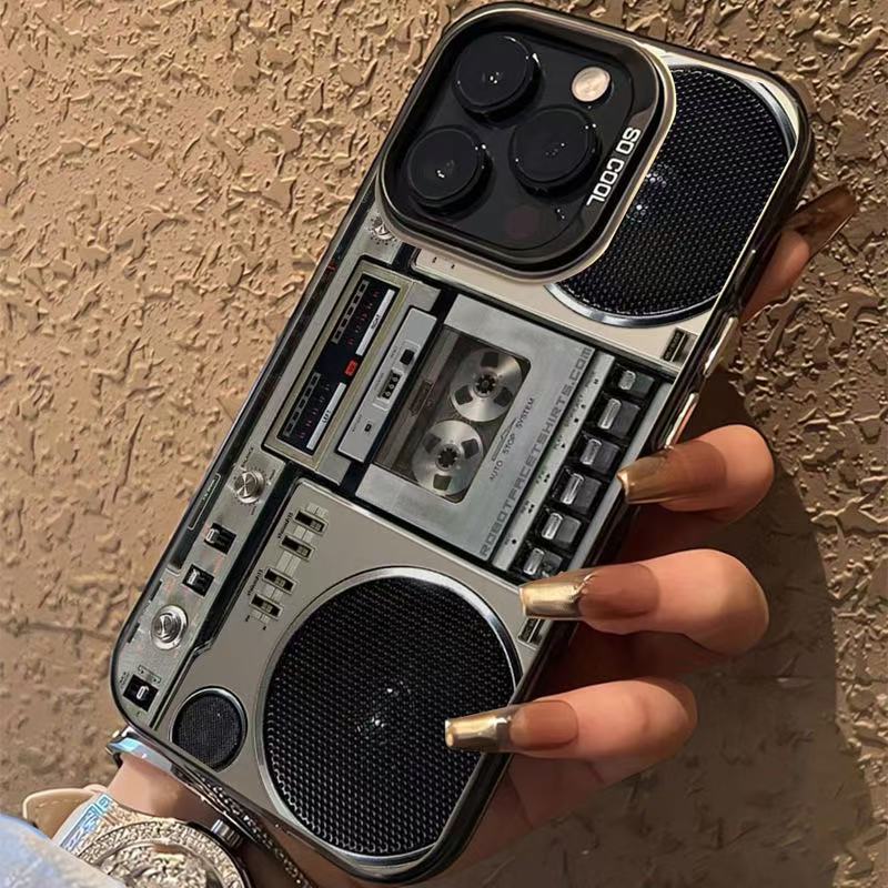 Retro Cassettespeler Telefoonhoesje voor iPhone