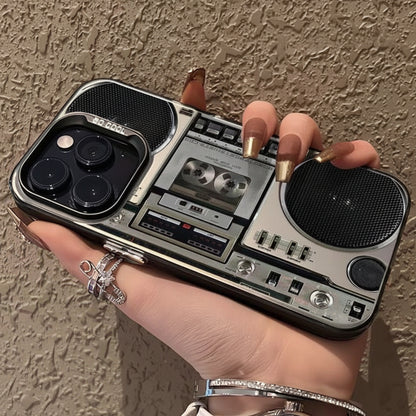 Retro Cassettespeler Telefoonhoesje voor iPhone