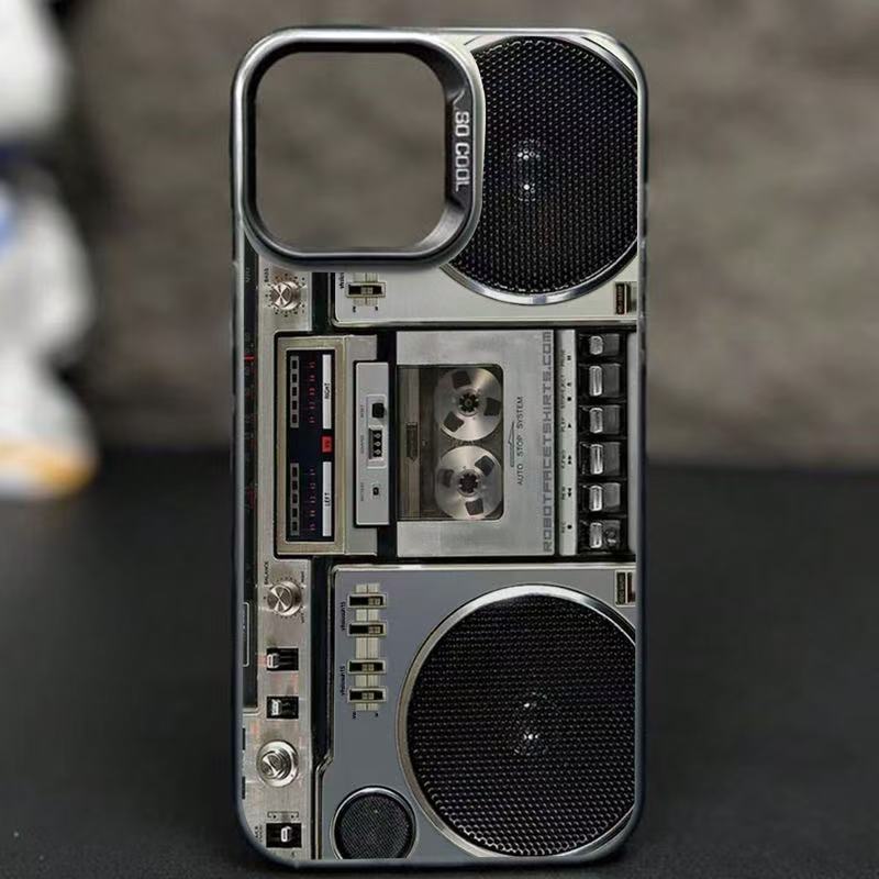 Retro Cassettespeler Telefoonhoesje voor iPhone