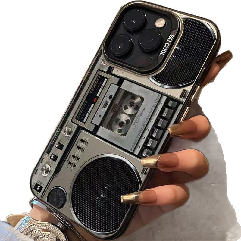 Retro Cassettespeler Telefoonhoesje voor iPhone