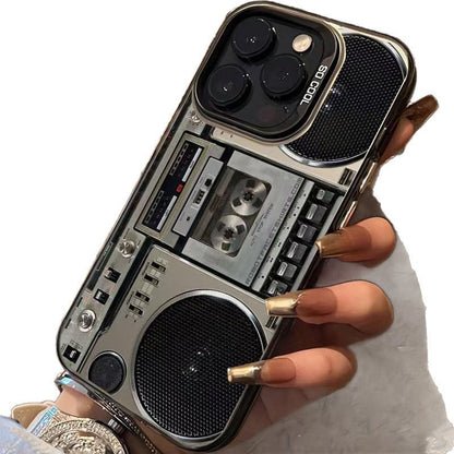 Retro Cassettespeler Telefoonhoesje voor iPhone