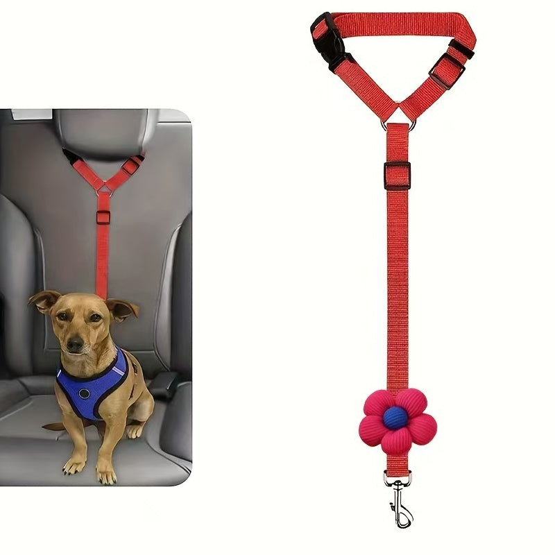 2-in-1 Honden Veiligheidsgordel en Leiband