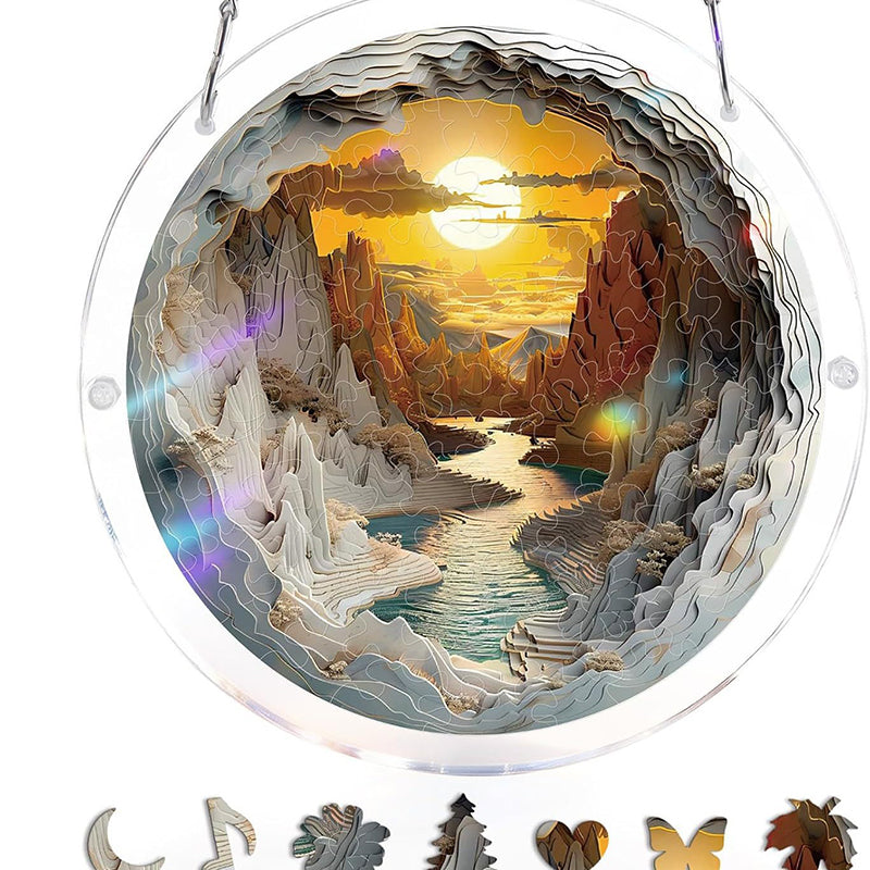 Hangende Acrylpuzzel Zonnevanger - 83 stukjes