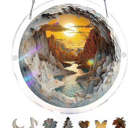 Hangende Acrylpuzzel Zonnevanger - 83 stukjes