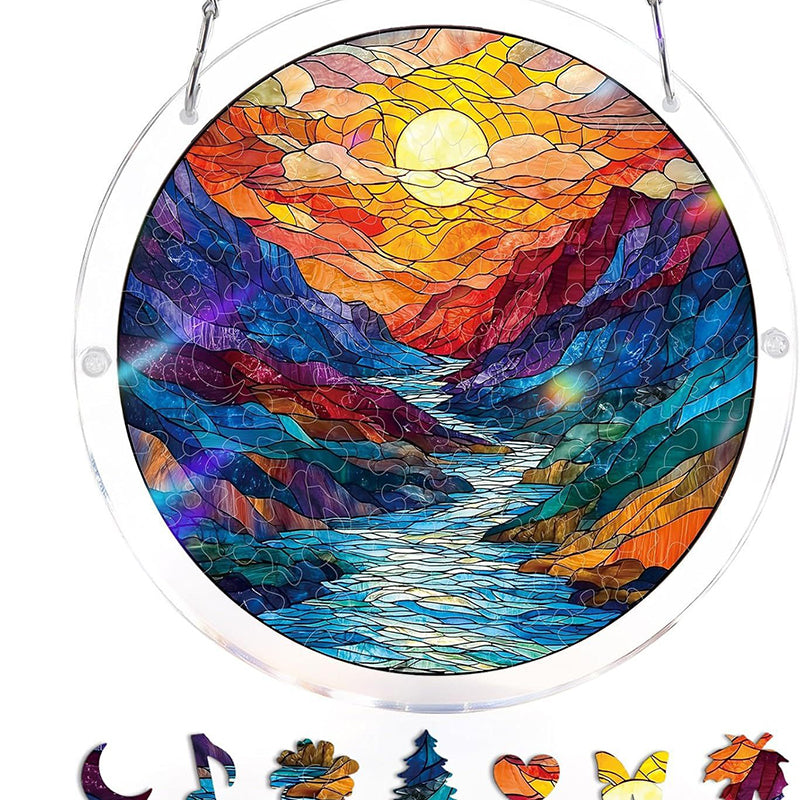 Hangende Acrylpuzzel Zonnevanger - 83 stukjes