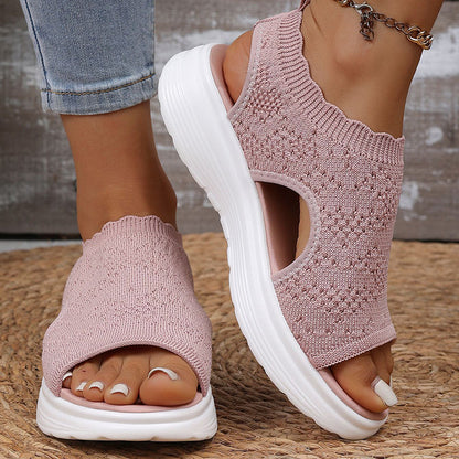 Ademende Dames Sandalen met Schokdempende Zolen