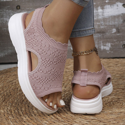 Ademende Dames Sandalen met Schokdempende Zolen