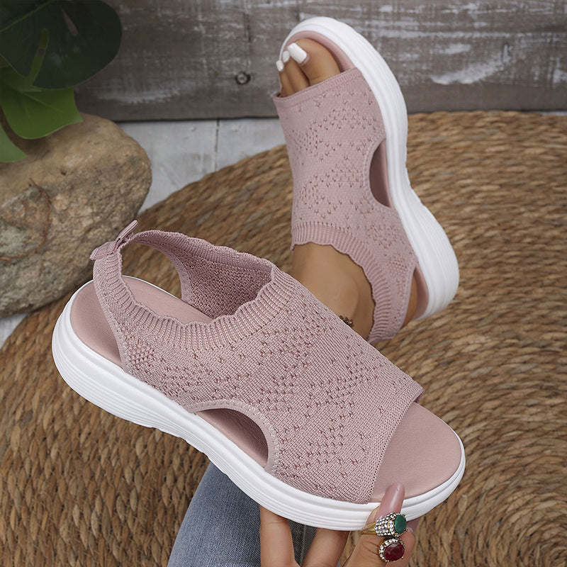 Ademende Dames Sandalen met Schokdempende Zolen