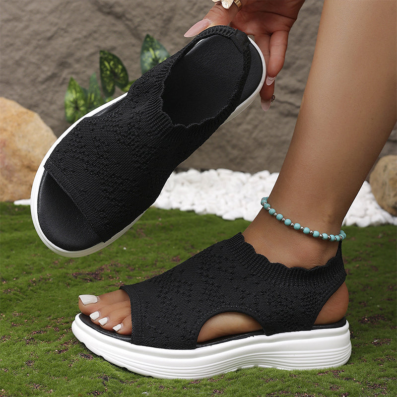 Ademende Dames Sandalen met Schokdempende Zolen