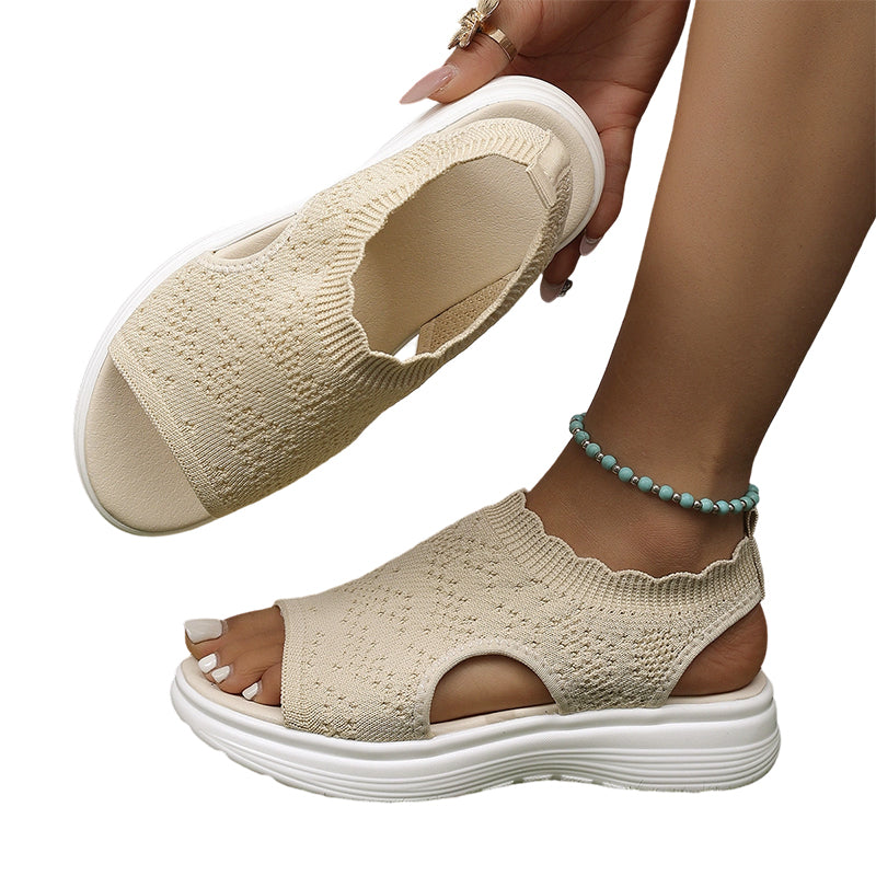 Ademende Dames Sandalen met Schokdempende Zolen