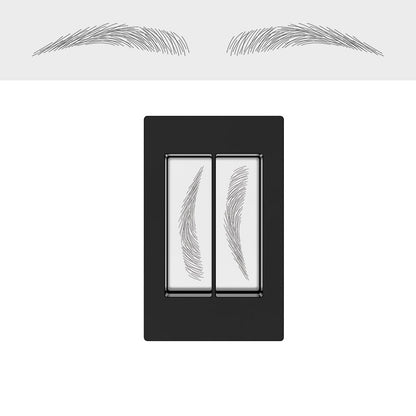 Waterbestendige Wenkbrauwstempelset met Microblading Effect