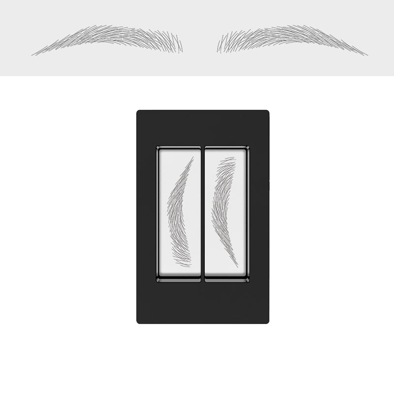 Waterbestendige Wenkbrauwstempelset met Microblading Effect