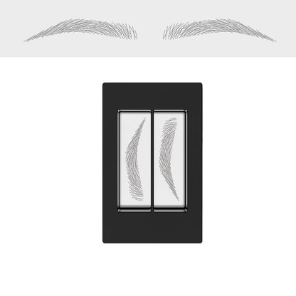 Waterbestendige Wenkbrauwstempelset met Microblading Effect