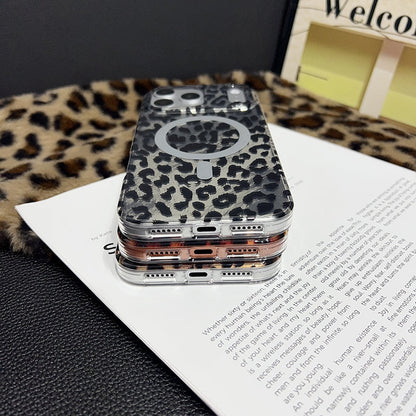 Magnetisch iPhone Hoesje met Luipaardpatroon