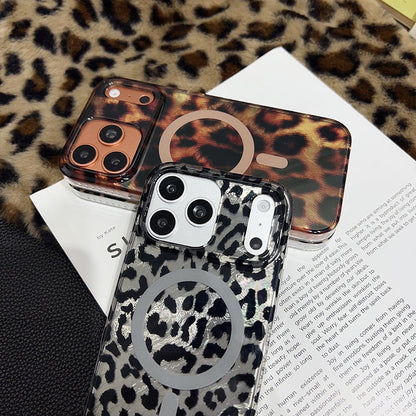 Magnetisch iPhone Hoesje met Luipaardpatroon