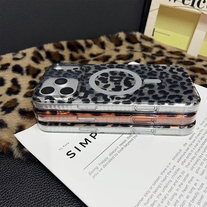 Magnetisch iPhone Hoesje met Luipaardpatroon
