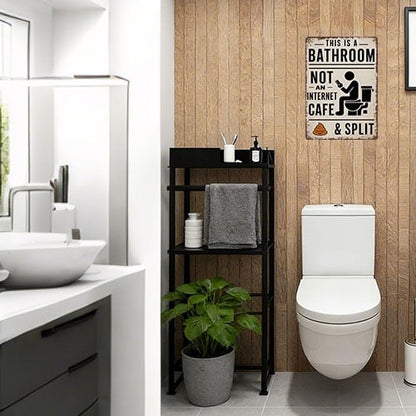 Shit & Split - Creatief Badkamerdeurbord – Fun en Functioneel